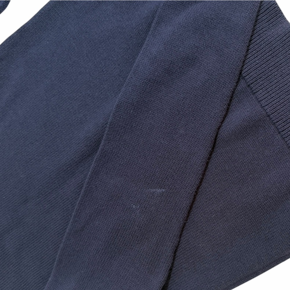 Polo by Ralph Lauren Navy & Cream Logo Cotton Knit Crew Sweater Heritage - Picture 7 of 10